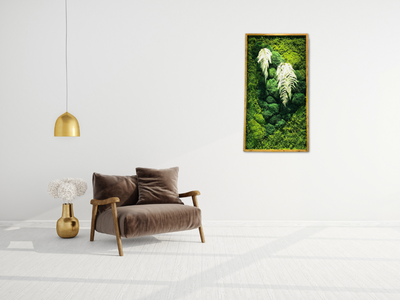 Moss frames as a statement piece in modern minimalist design