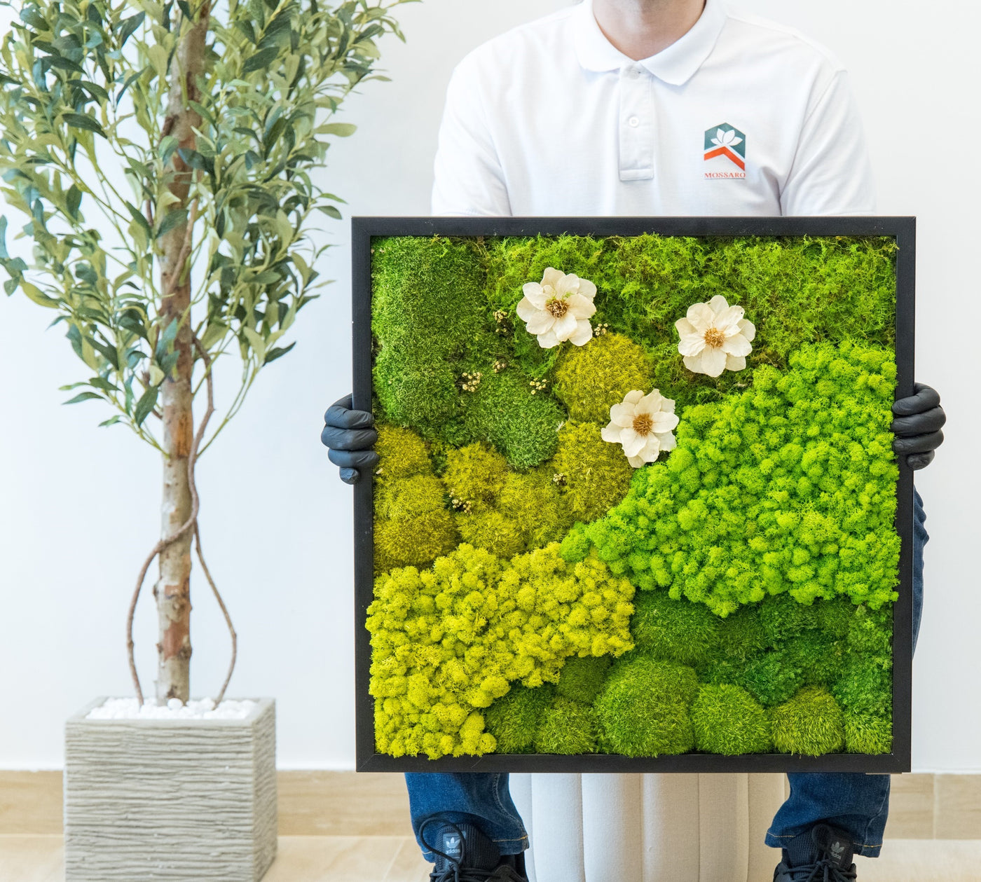 Oleander Moss Frame 60x60cm