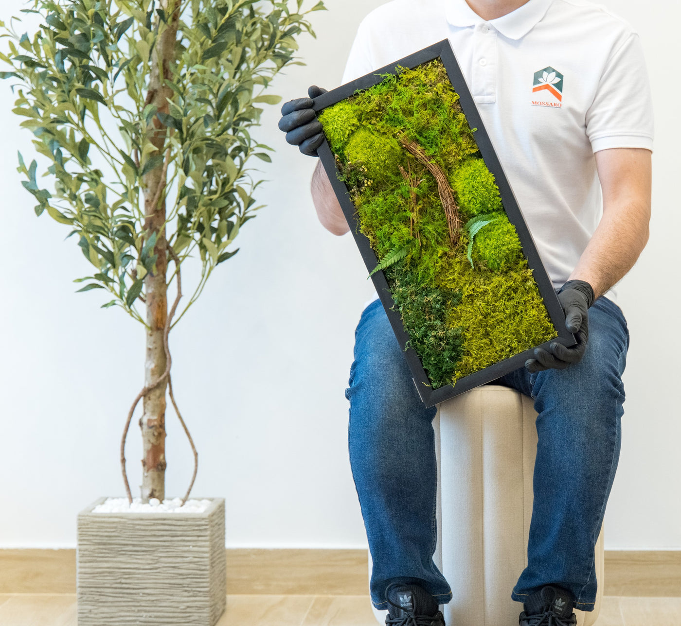 Willow Garden Moss Frame 25x50cm